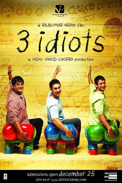 Download 3 Idiots (2009) Hindi Movie 480p | 720p | 1080p BluRay ESub